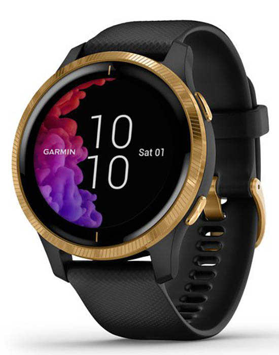 Garmin Garmin Venu 010-02173-33  100217333 электронные мужские часы цветной циферблат, браслет силикон — вид спереди